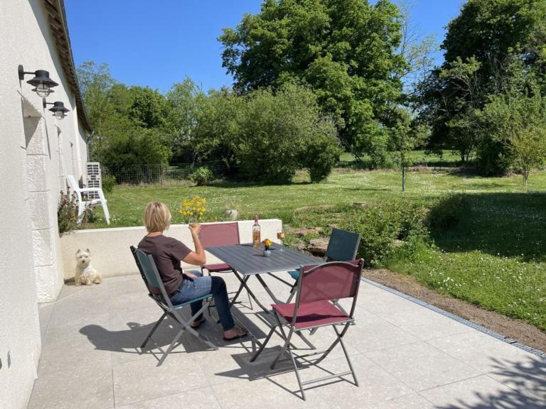 Les Mimosas Villa Gracay Bagian luar foto